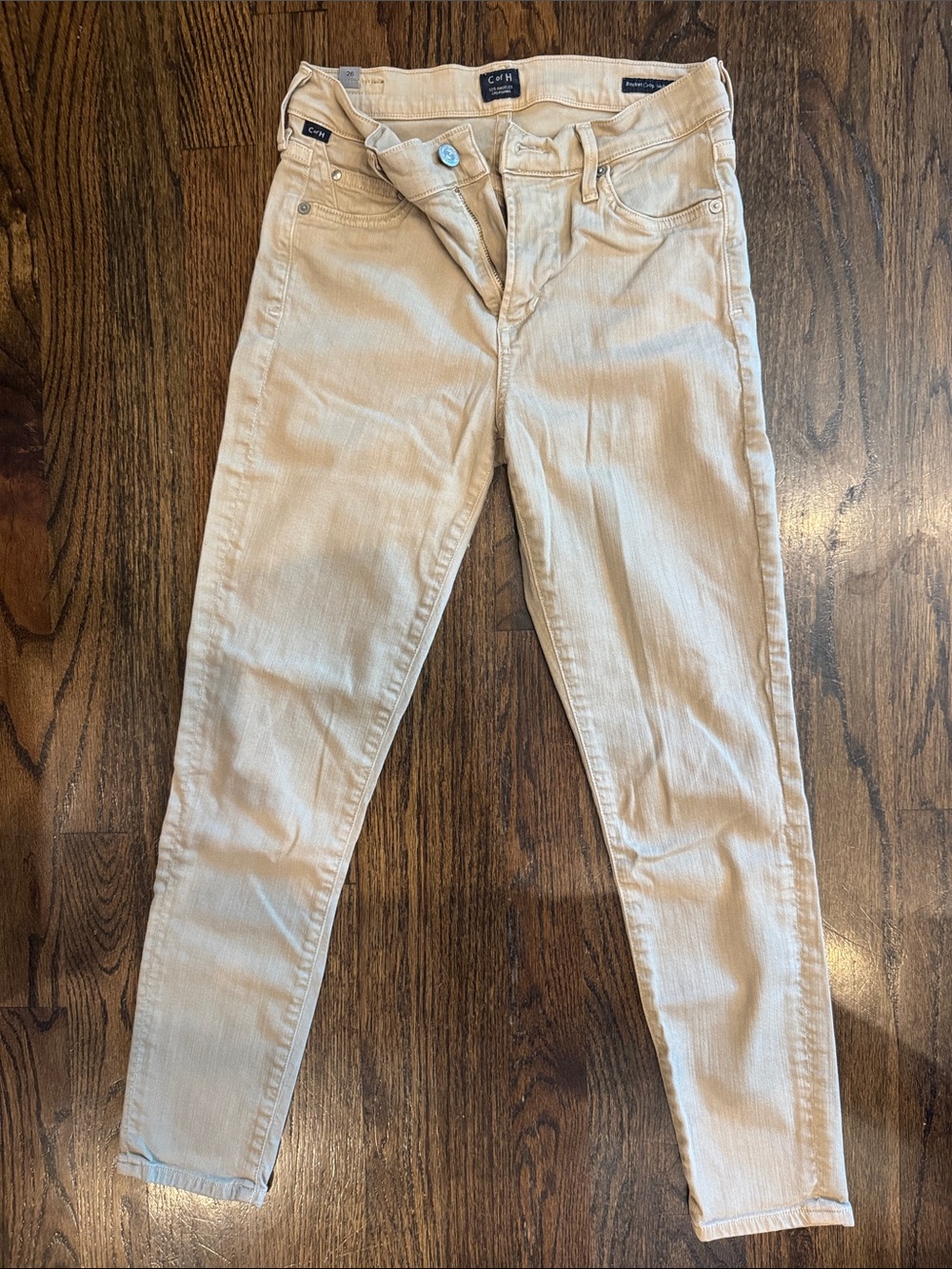 Beige Women's Stretch Slim Jeans